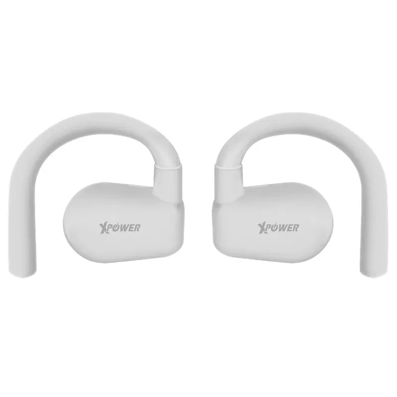 XPower Open Ear Bluetooth 5.4 Earphones - White - Tashqila XPower Open Ear Bluetooth 5.4 Earphones - White - Tashqila